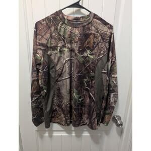 GAME WINNER Men's Realtree Camo Long Sleeve T-Shirt Size M